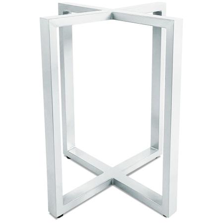 Imagem de Base De Mesa Bolton Para Tampos de Pedra Vidro Madeira Até 1M - Branco