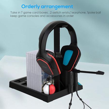 Base Multifuncional Para Nintendo Switch e Switch Oled Carregador Suporte  Cooler 2 USB Suporte 8 Jogos - KJH - Peças para Computador e Notebook -  Magazine Luiza