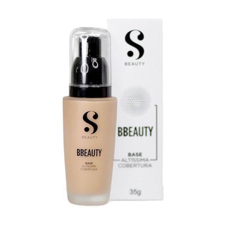 Imagem de Base Liquida Altíssima Cobertura Bbeauty Suelen Makeup 35g Cor 01