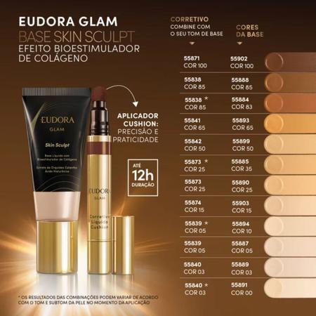 Imagem de Base Líquida Semi Matte Glam Skin Sculpt 30ml