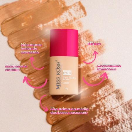 Base Líquida Soft Matte da Miss Rose com FPS 15 Todas as Cores - Base  Facial - Magazine Luiza