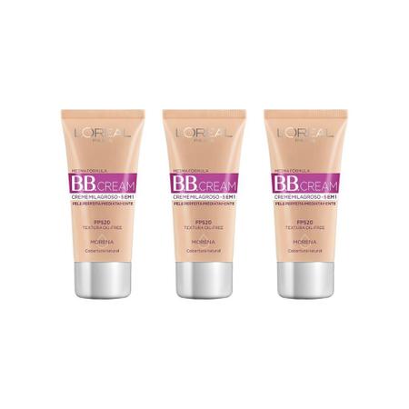 Imagem de Base Loreal Bb Cream 30Ml Fps 20 Escura-Kit C/3Un