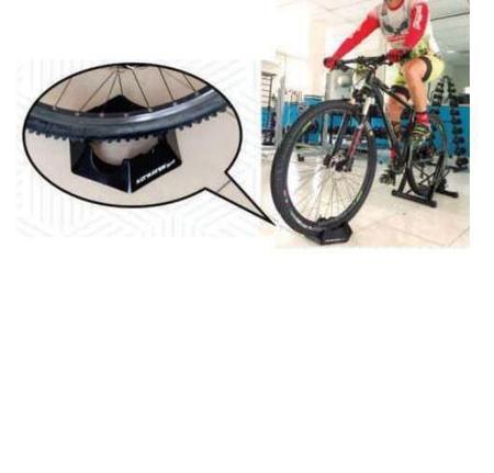 Imagem de Base Niveladora Apoio Roda Dianteira Bicicleta Rolo Treino