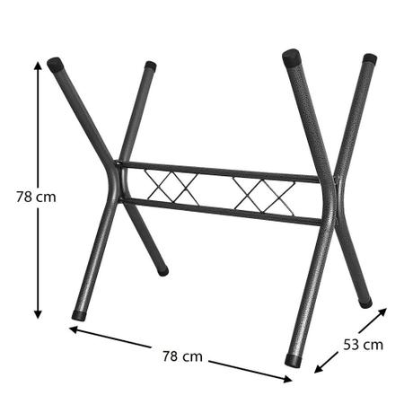 Imagem de Base Retangular Para Mesa De Jantar 120cm Pés De Mesa Reforçado Para Tampos Granito Mármore Madeira