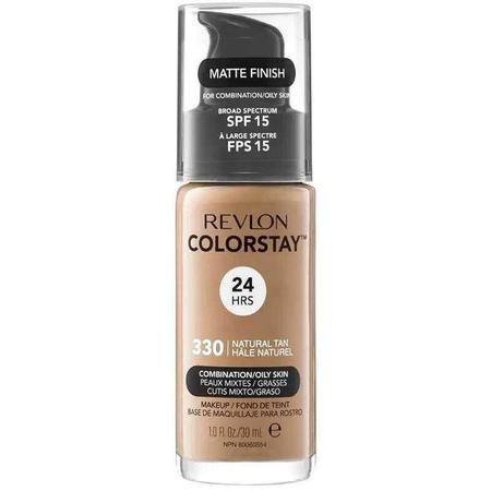 Base Revlon Colorstay Combination 330 Natural Tan - 30Ml Imagem de Base Revlon Colorstay Combination 330 Natural Tan - 30Ml