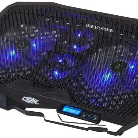 Imagem de Base Suporte Cooler Para Notebook até 17pol. 4 Coolers Led Dx-006 Azul