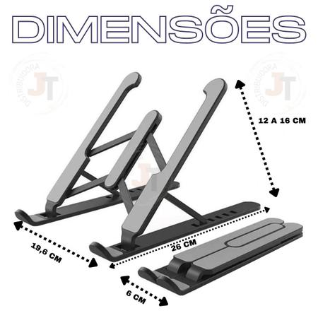 Suporte Para Notebook Ergonômico Home Office Base Regulável NR17 Digitador  Original Apoio Mesa Laptop SN-1263 - Suporte para Notebook - Magazine Luiza