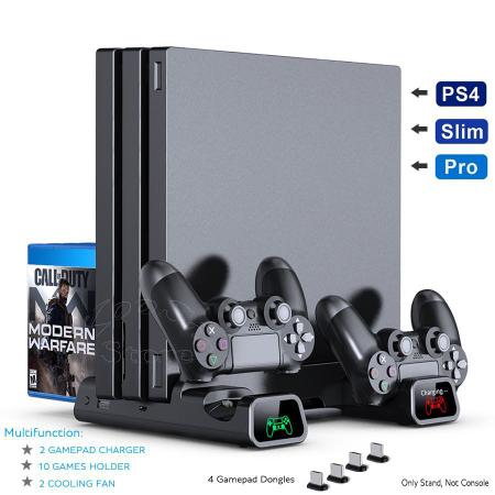 Suporte Base Vertical, Cooler E Carregador Compativel Ps4 Pro Slim Fat.  Marca - Dube - DACAR - Acessórios PS4 - Magazine Luiza