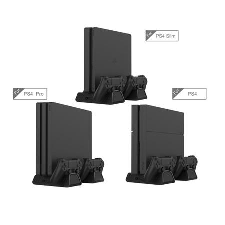 Base Vertical Com Cooler Para PlayStation 4 PS4 Slim Pro - Dobe - Outros  Games - Magazine Luiza