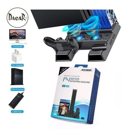 Base Vertical Cooler. Compativel Ps4 Slim, Ps4 Pro, Fat 3 Ventilador Marca  - Dube - DACAR - Peças para Computador e Notebook - Magazine Luiza