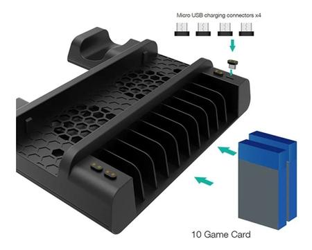 Base Vertical Cooler. Compativel Ps4 Slim, Ps4 Pro, Fat 3 Ventilador Marca  - Dube - DACAR - Peças para Computador e Notebook - Magazine Luiza