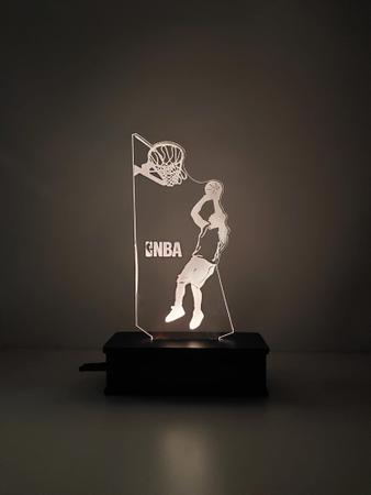 Luminária Led, Los Angeles Lakers, Time, Basquete, Decoração, Jogo, 16  cores - Avelar Criações - Luminária - Magazine Luiza