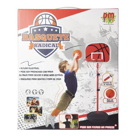 Basquete Radical com Altura Regulável DM Toys 105x139cm DMT5092