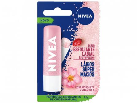 Imagem de Bastão Esfoliante Labial Nivea Scrub Rosa Mosqueta 4,8g