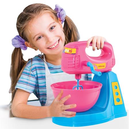 Imagem de Batedeira De Brinquedo Cozinha Infantil Menina Rosa - Bs Toys