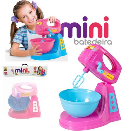 Imagem de Batedeira De Brinquedo Cozinha Infantil Menina Rosa - Bs Toys