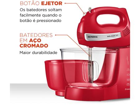 Imagem de Batedeira Mondial Vermelha 500W Premium