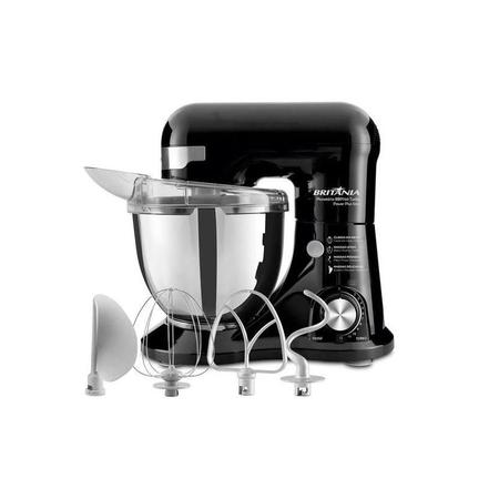 Imagem de Batedeira Planetária Britânia BBP760P Power Plus Turbo 700W 4L 220V Preto - Mixer de 7 Velocidades