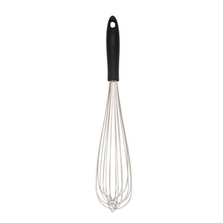 Batedor Manual Profissional Aço Inox Weck 45cm Cabo PP Preto Imagem de Batedor Manual Profissional Aço Inox Weck 45cm Cabo PP Preto