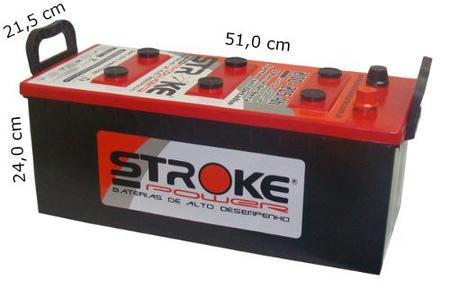 Imagem de Bateria 205AH 12V Baixa Manutenção para Som Automotivo -  Stroke Power