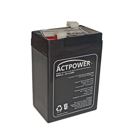 Imagem de Bateria actpower vrla - agm ap64.5 06v 4,5ah