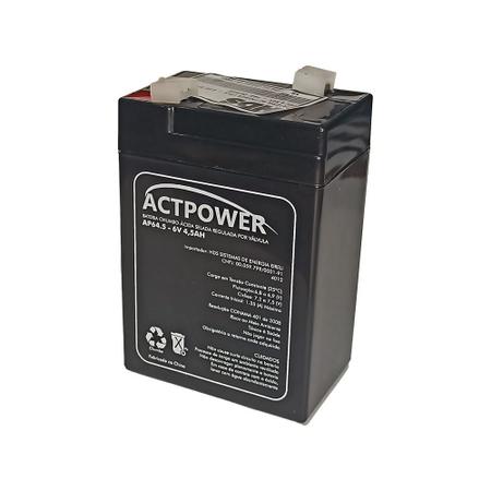Imagem de Bateria actpower vrla - agm ap64.5 06v 4,5ah
