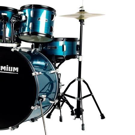 Imagem de Bateria Acústica Premium DX722 Bl Azul Bumbo 22"