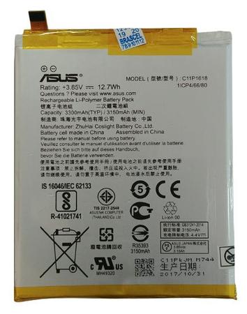 Imagem de Bateria Asus Zenfone 4 Ze554kl Modelo C11p1618 ORIGINAL