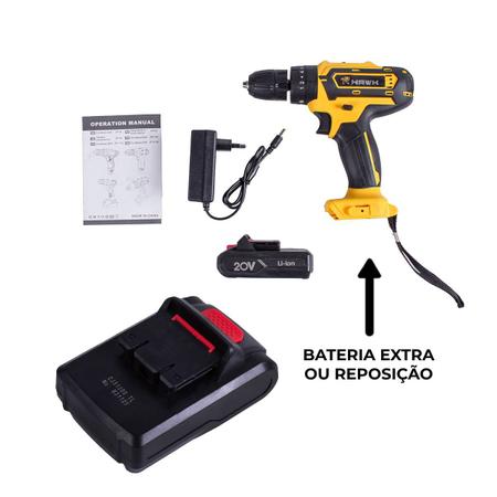 Imagem de Bateria de Lítio para Parafusadeira e Furadeira 20V e 2.0Ah