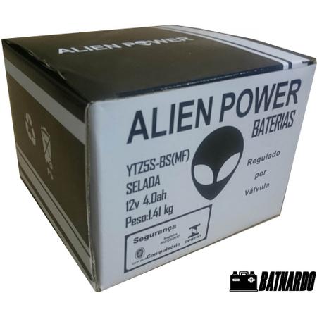Bateria de moto Alien Power SELADA YTX4LBS 4 Ah Cg125 Nx125 Bros Fan 125 Imagem de Bateria de moto Alien Power SELADA YTX4LBS 4 Ah Cg125 Nx125 Bros Fan 125