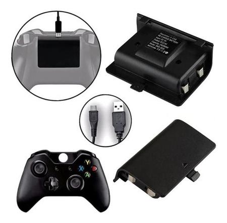 Imagem de Bateria E Cabo Carregador Para Controle Xbox One Charge Play Kit