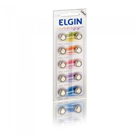 Imagem de Bateria Elgin Alcalina Lr44 (1,5V) Cartela com 10