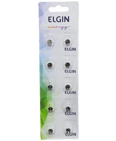 Imagem de Bateria Elgin Lr621 Ag1 1.5V Cartela Com 10 Unidades