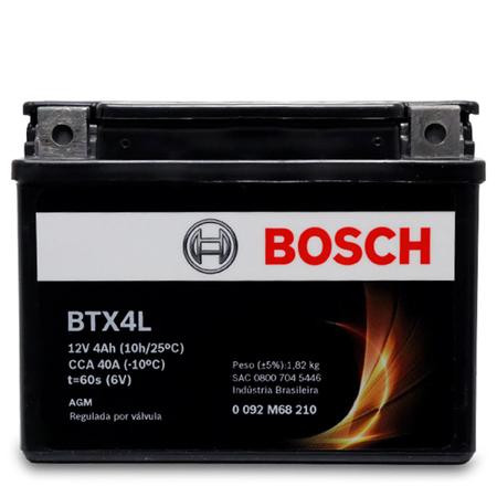 Imagem de Bateria Moto Bosch  Biz C100 CG 125 TITAN KS Yamaha SCOOTER XF WR250F TTR Suzuki AY50 BTX4L