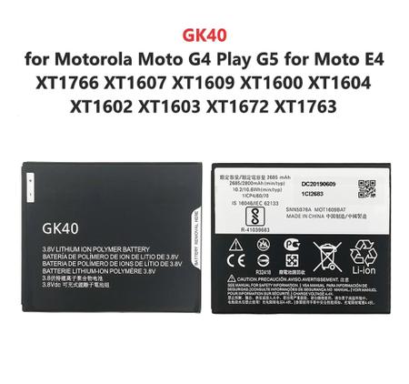 Bateria GK40 Motorola Moto G4 Play XT1607