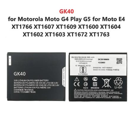 Genuine Motorola GK40 Battery for Motorola Moto G4 Play E3, E4, Moto G5