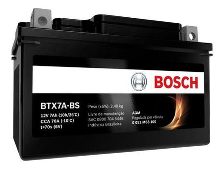 Imagem de Bateria Moto Shineray Xy 150-gy Bosch 12v 6ah Btx6a-bs