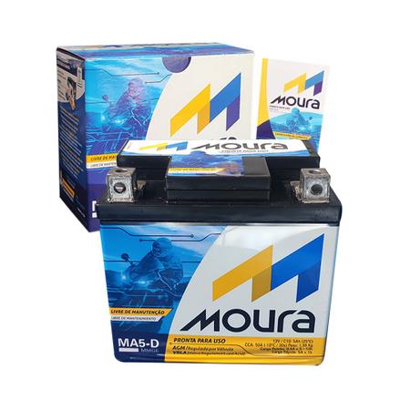 Imagem de Bateria Moura 5Ah Moto CG 150 Fan Bros Biz 125 XRE300 