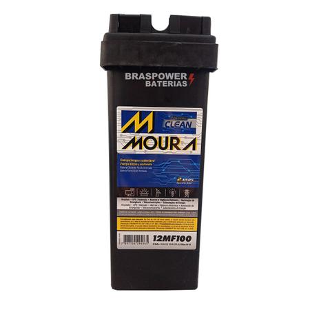 Imagem de Bateria Moura Clean 12V 100Ah Slim Acesso Frontral - 12MF100