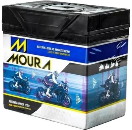 Imagem de Bateria Moura MA5-D 5ah moto Honda Titan Bros Fan Biz Cg Yamaha fazer Ybr