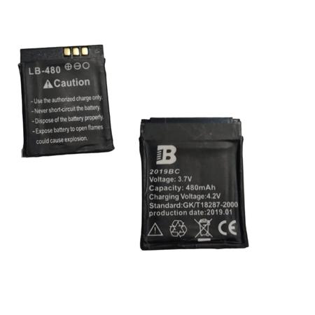 Imagem de Bateria Para Relogio Smartwatch A1 W8 X6 3.7v 380mAh 4.2v