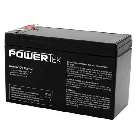 Imagem de Bateria Selada P/ Alarme 12V 7ah EN011 POWERTEK