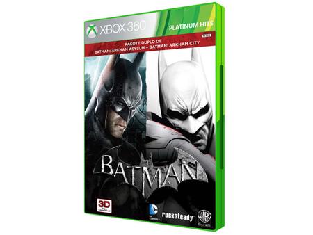 Game Batman Arkham Asylum + Arkham City - Xbox 360 - Pack Duplo com dois  Jogos