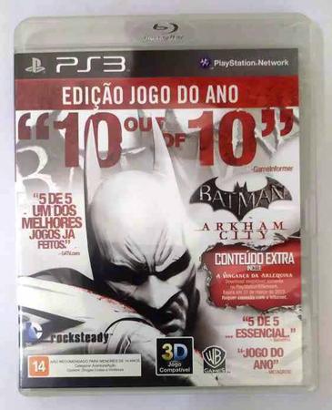 Jogo Batman Arkham City Ps3 Legendado Português Mídia Física