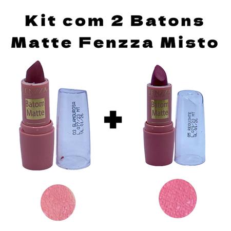 Imagem de Batom Bala Matte Fenzza Efeito Com Óleo De Rícino - Cores 3 e 5