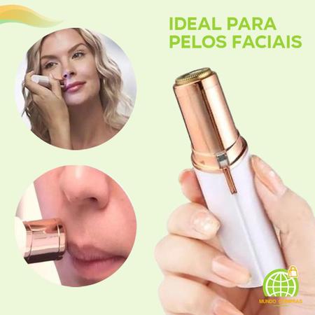 Batom Depilador Facial Elétrico Recarregável Tira Pelos Buço - Shopbr Imagem de Batom Depilador Facial Elétrico Recarregável Tira Pelos Buço
