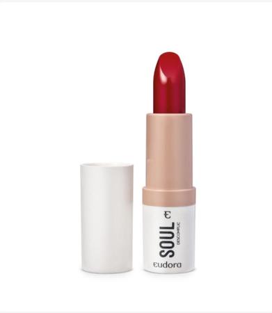Batom efeito natural vermelho descomplicado Soul Descomplic 4g - Eudora Imagem de Batom efeito natural vermelho descomplicado Soul Descomplic 4g - Eudora
