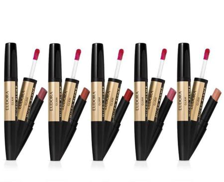 Batom Eudora Glam Duo Micro Plump 1,8g / 3 ml Imagem de Batom Eudora Glam Duo Micro Plump 1,8g / 3 ml
