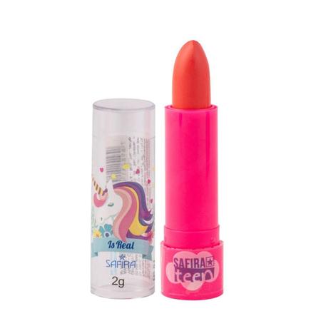 Batom Infantil Unicórnio Safira Fantasy Dreams 2g - Safira Cosméticos Imagem de Batom Infantil Unicórnio Safira Fantasy Dreams 2g