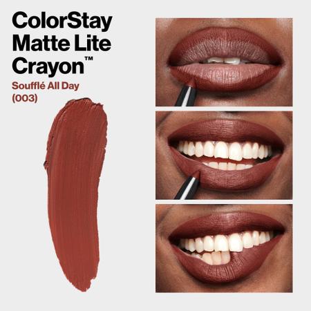 Imagem de Batom Revlon Colorstay Matte Lite Crayon 003 Soufflé All Day